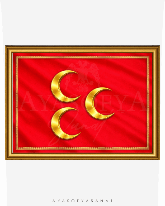 3 hilal kırmızı altın