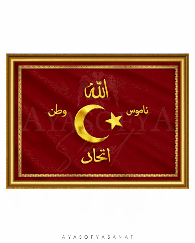 İttihat terakki sancağı bordo altın