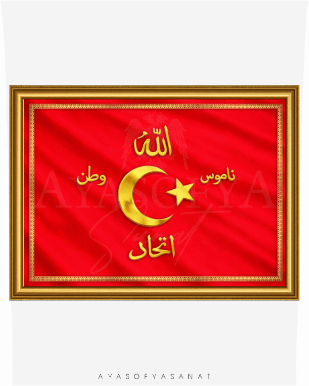 İttihat terakki sancağı kırmızı altın